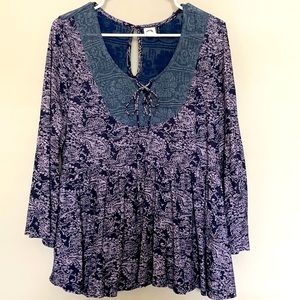 AKEMI & KIM Boho Peplum Top